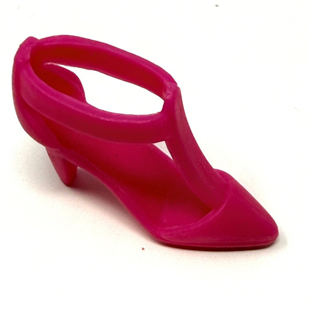 Barbie Mattel Hot Pink T-Strap Pointed Toe Stiletto Single Replacement Shoe